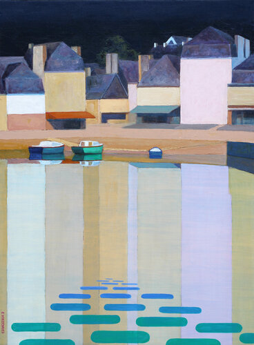 Contraste sur la place St Sauveur by Eric Winzenried, Painting for Sale on Select