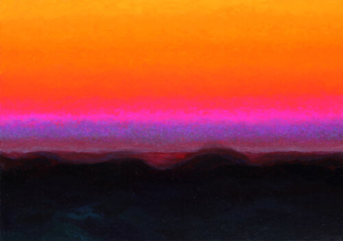 Paysage en contraste orangé by Eric Winzenried, Painting for Sale on Select