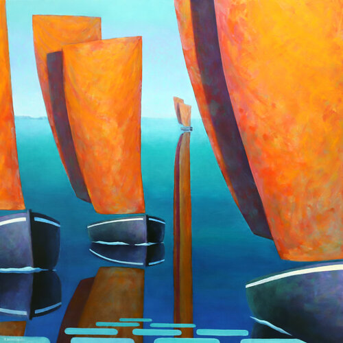Régate boléro 1 by Eric Winzenried, Painting for Sale on Select