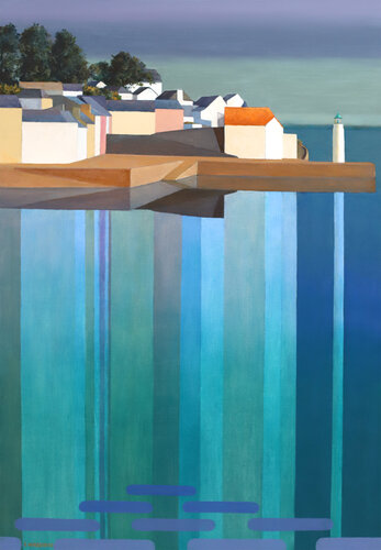 Sauzon à Belle-Île-en-Mer by Eric Winzenried, Painting for Sale on Select