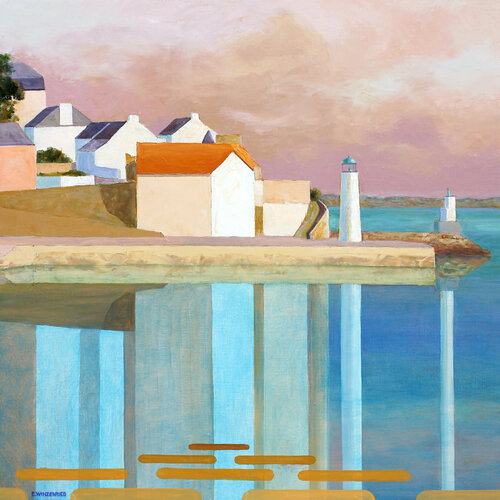 Couleurs douces sur Sauzon by Eric Winzenried, Painting for Sale on Select
