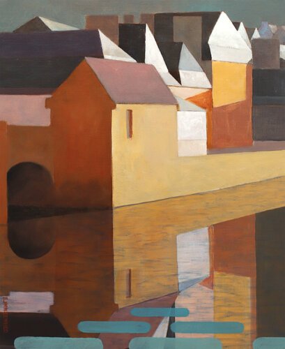 L'octroi de St Goustan au matin by Eric Winzenried, Painting for Sale on Select