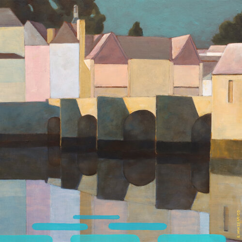 Effet de lumière sur le pont de St Goustan by Eric Winzenried, Painting for Sale on Select