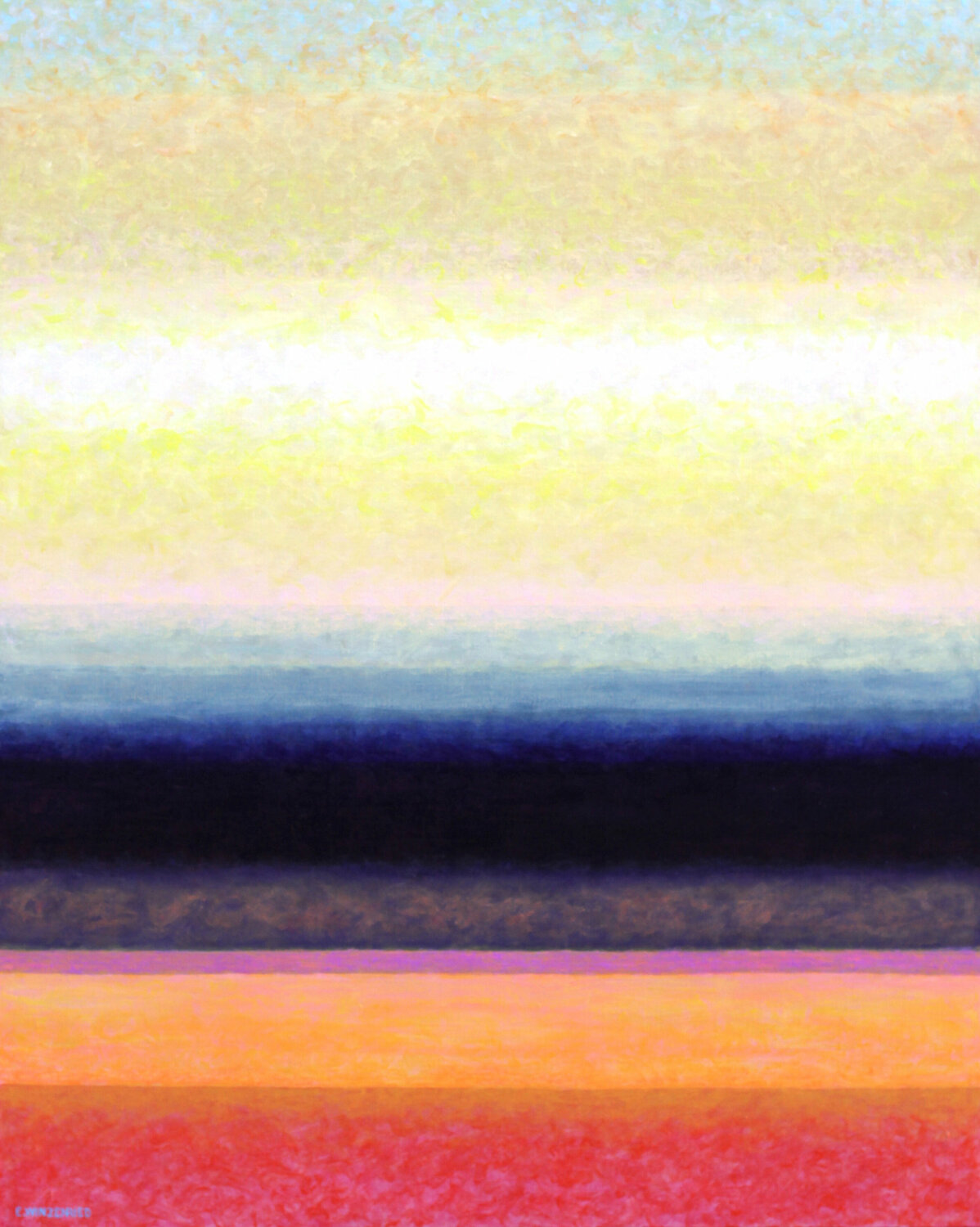 Fluid landscape Eric Winzenried Original painting for sale