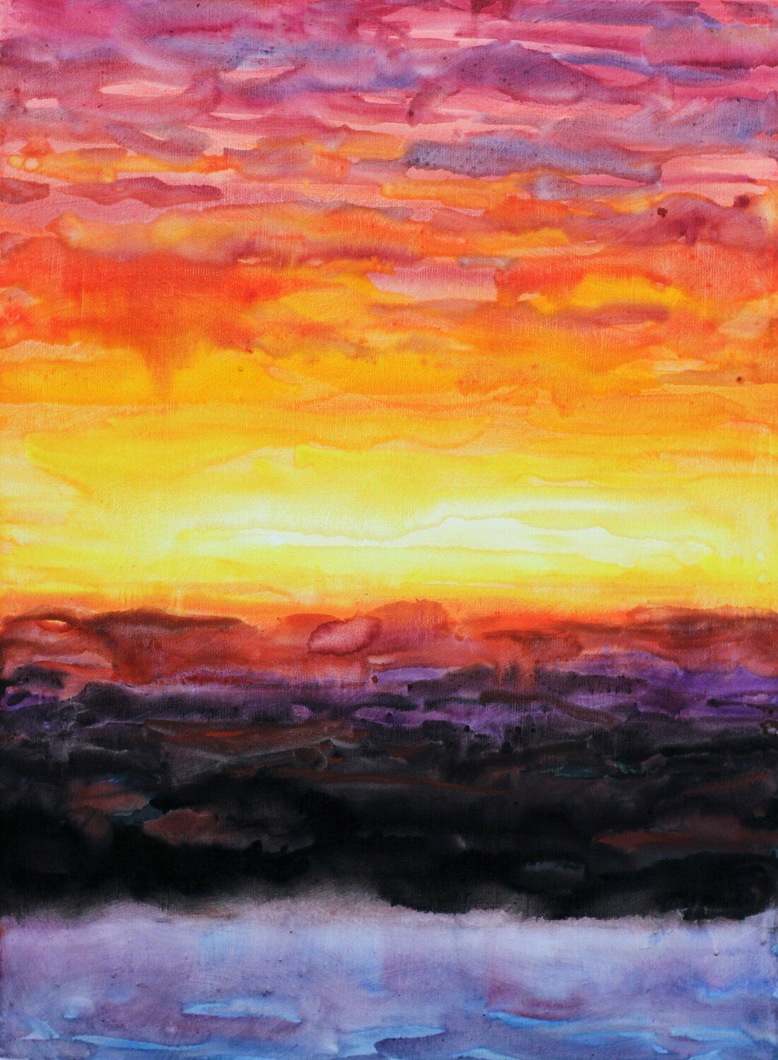 Composition colorée CCT 670 Eric Winzenried Original painting for sale