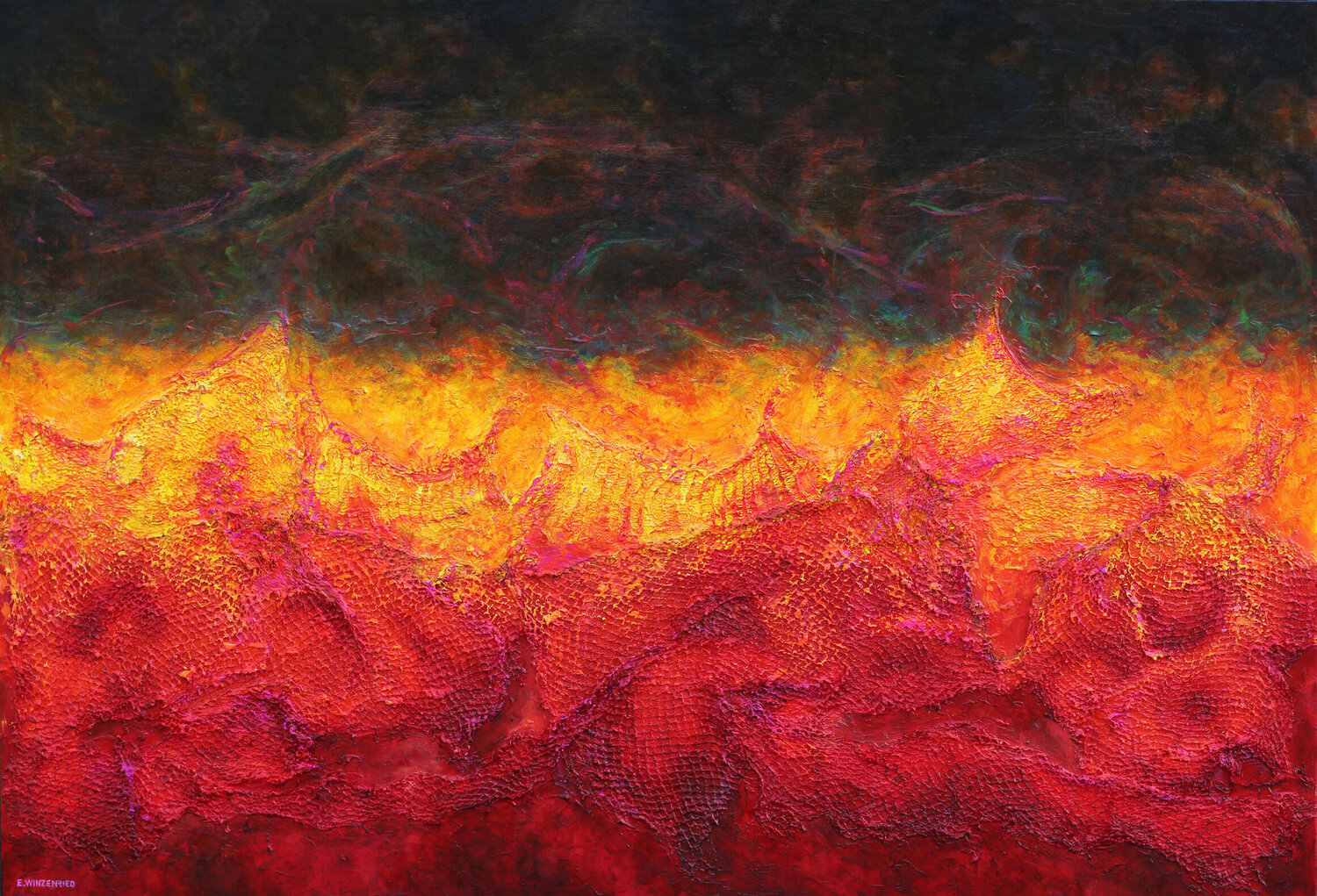 Your heart slips into their ways Eric Winzenried Original painting for sale