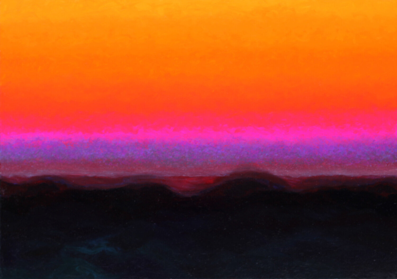 Paysage en contraste orangé Eric Winzenried Original painting for sale