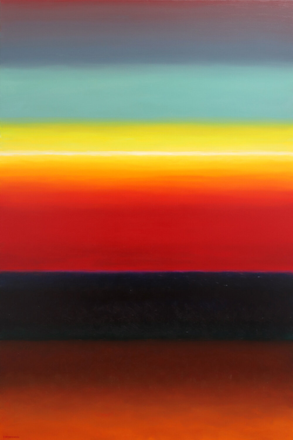 Paysage de l'éveil Eric Winzenried Original painting for sale