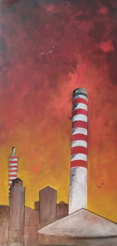Ciminiere by Giancarlo Siniscalchi, Painting for Sale on Select