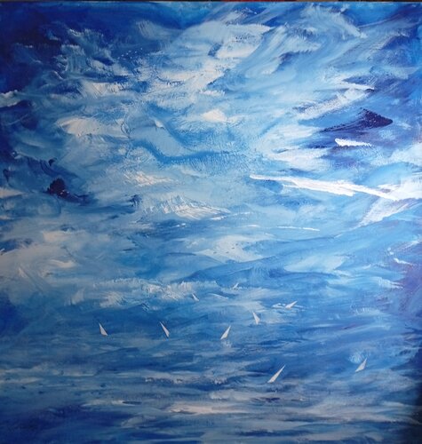 Cielo mare..mare cielo by Giancarlo Siniscalchi, Painting for Sale on Select