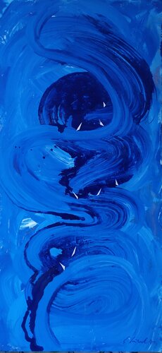 VORTICI BLU by Giancarlo Siniscalchi, Painting for Sale on Select