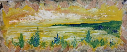Musica e poesia di un paesaggio by Giancarlo Siniscalchi, Painting for Sale on Select
