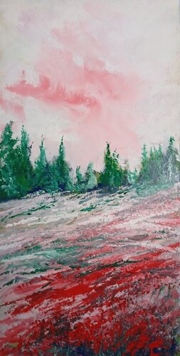 cielo in rosa by Giancarlo Siniscalchi, Painting for Sale on Select
