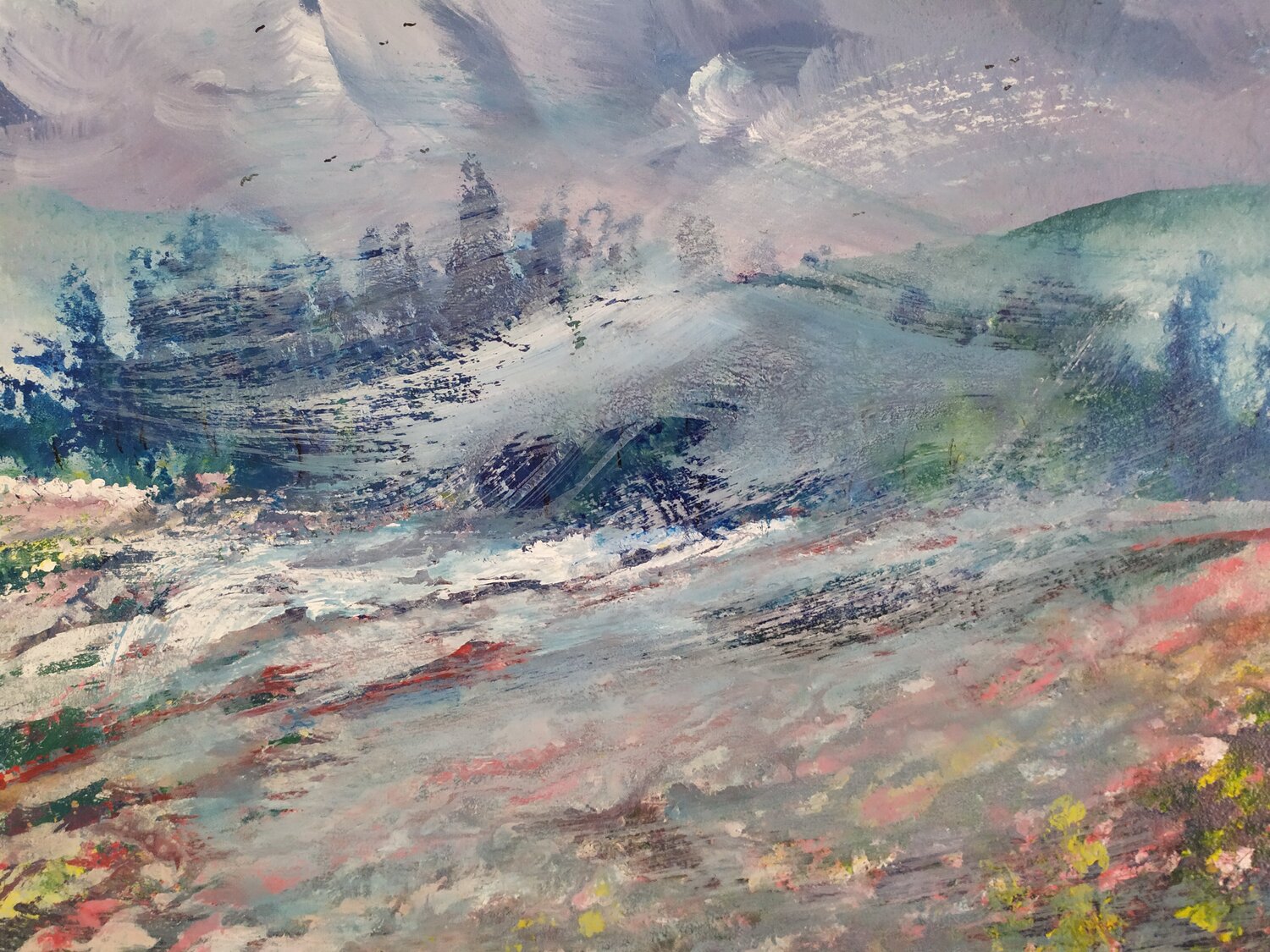 Nebbia d' aurora Giancarlo Siniscalchi Original painting for sale