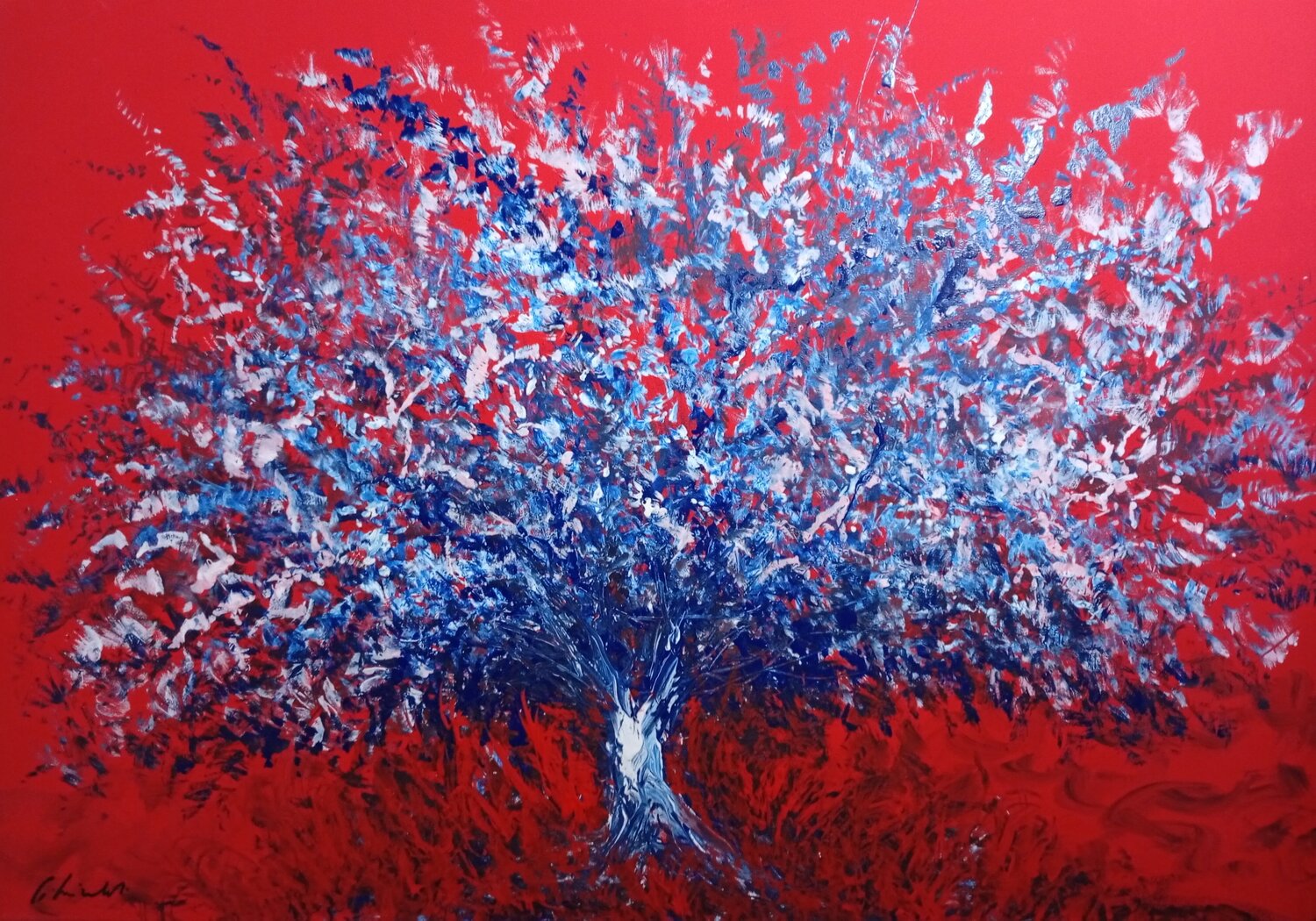Vibrazioni Giancarlo Siniscalchi Original painting for sale