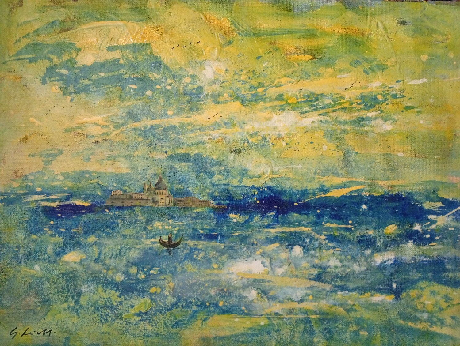 Giallo Venezia Giancarlo Siniscalchi Original painting for sale