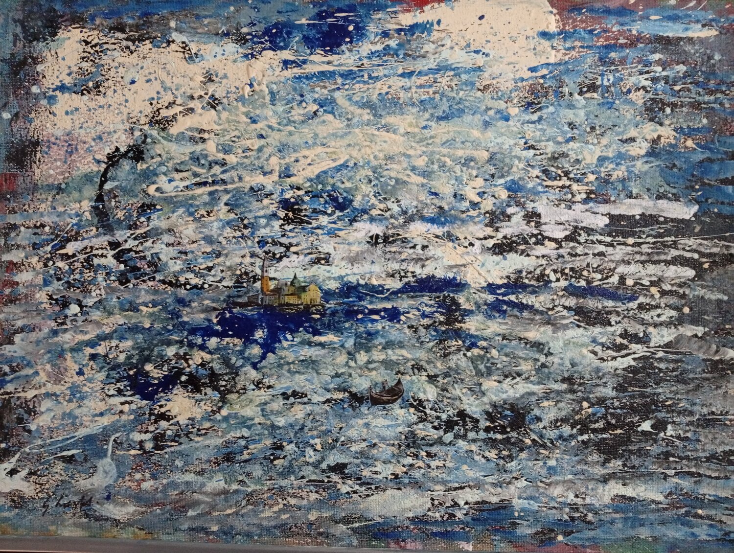 Venezia _vibrazioni Giancarlo Siniscalchi Original painting for sale