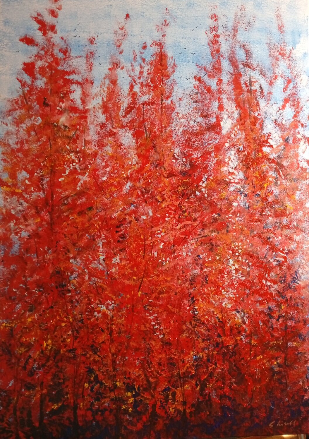 Bosco d' Autunno Giancarlo Siniscalchi Original painting for sale