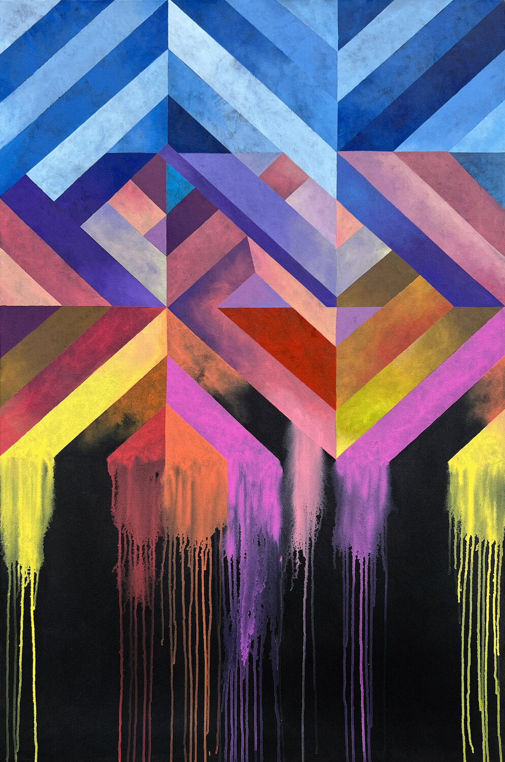 Encrucijada Mario Chumpitazi Original painting for sale