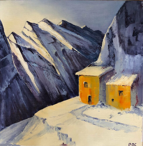 Le refuge by Odile Pinto-Corbin, Painting for Sale on Select