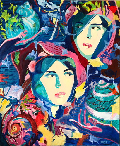 Rêve abyssal -Abyssal dream by Odile Pinto-Corbin, Painting for Sale on Select