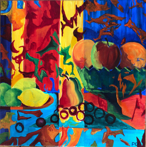 Fruits d'automne. by Odile Pinto-Corbin, Painting for Sale on Select