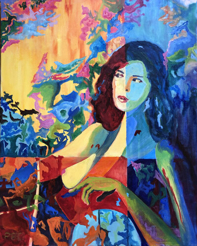 Floralie by Odile Pinto-Corbin, Painting for Sale on Select