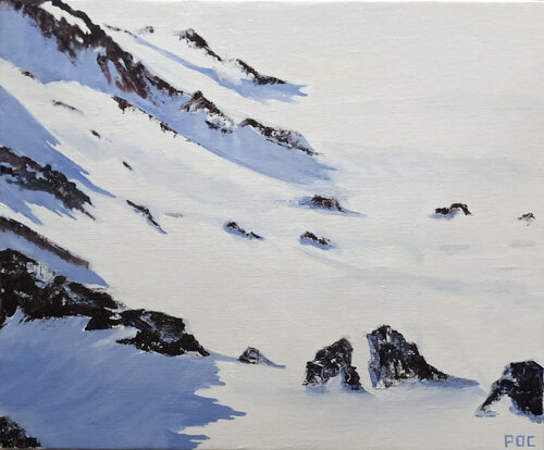 Neige poudreuse by Odile Pinto-Corbin, Painting for Sale on Select