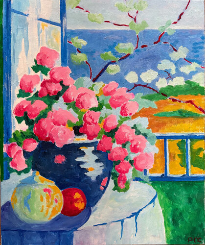 Le bouquet de la vie by Odile Pinto-Corbin, Painting for Sale on Select
