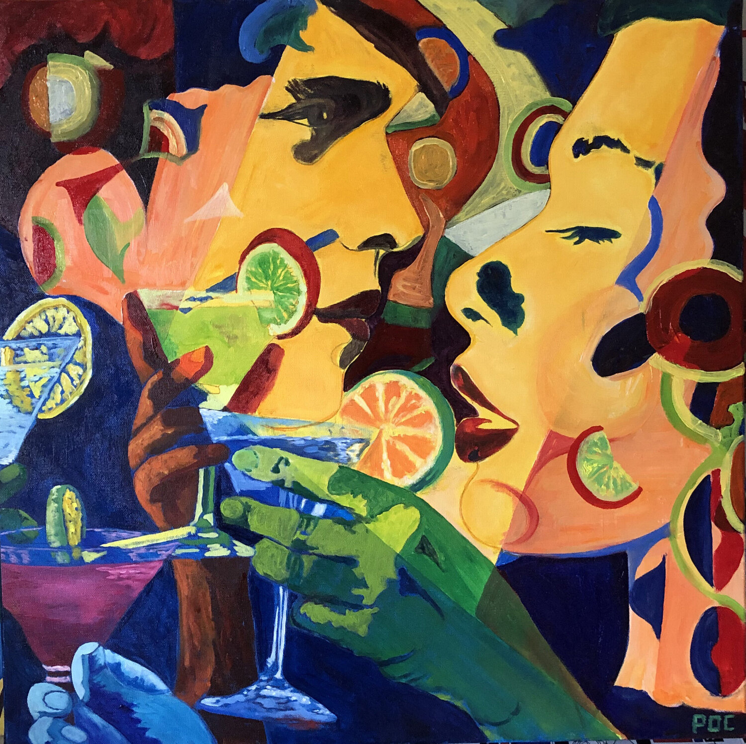 Jour de fête Odile Pinto-Corbin Original painting for sale