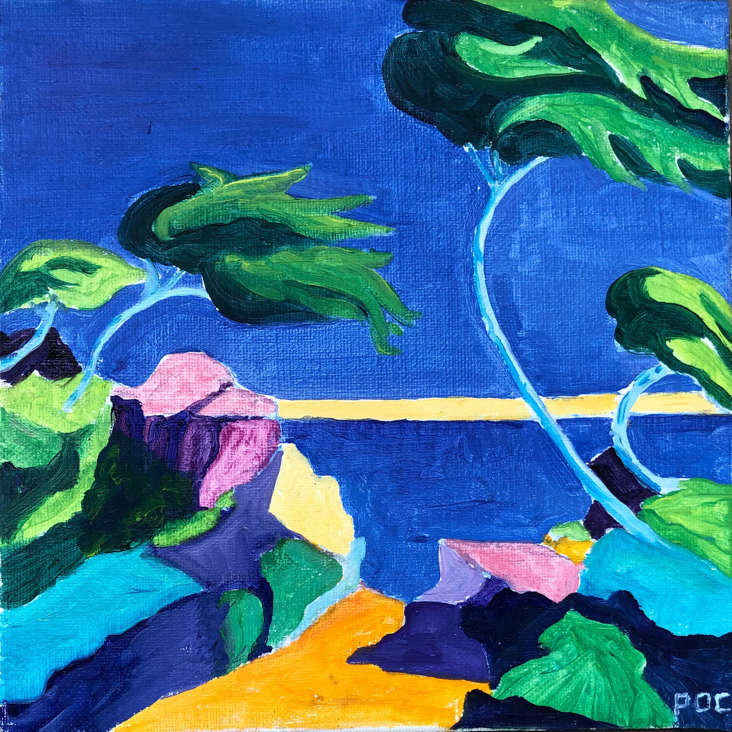 Vent d'Ouest N°1 Odile Pinto-Corbin Original painting for sale