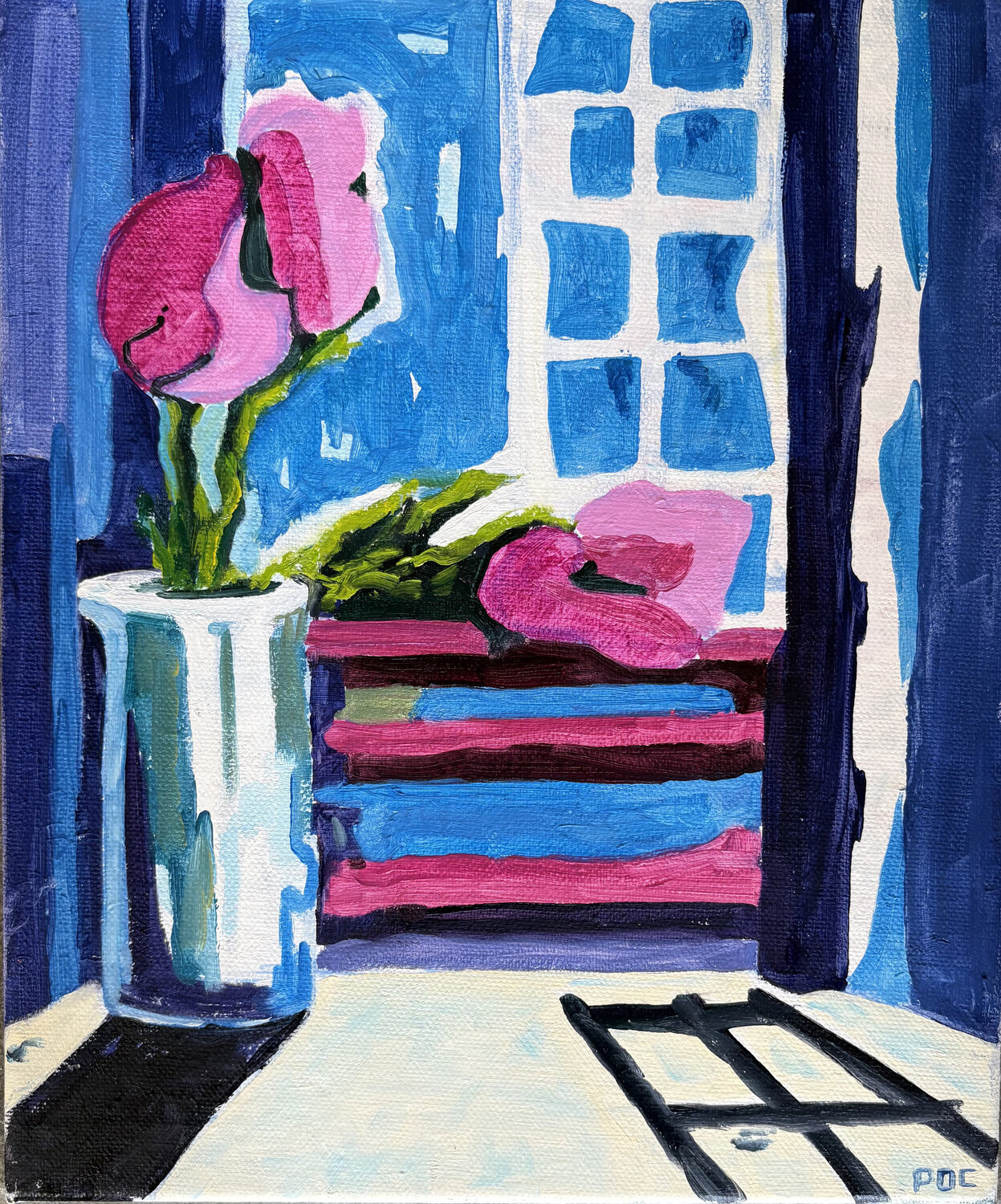 L'intérieur des choses Odile Pinto-Corbin Original painting for sale
