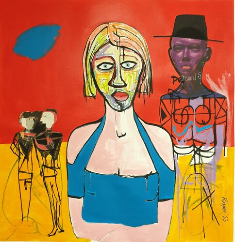 "Androgynously yours " by Marc Rayner, Painting for Sale on Select