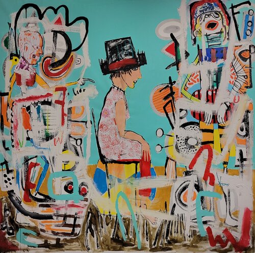 "Remember your lines" by Marc Rayner, Painting for Sale on Select