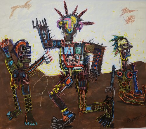 Future primitives by Marc Rayner, Painting for Sale on Select