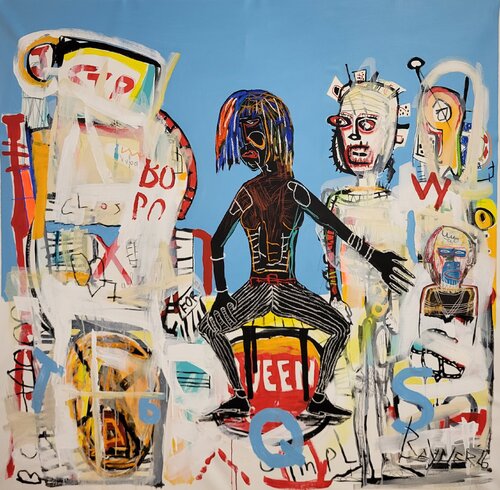 Portrait of a washed up actor by Marc Rayner, Painting for Sale on Select