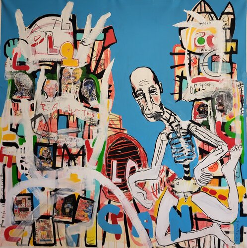 "People in high places, using other people's money for ugly purposes by Marc Rayner, Painting for Sale on Select