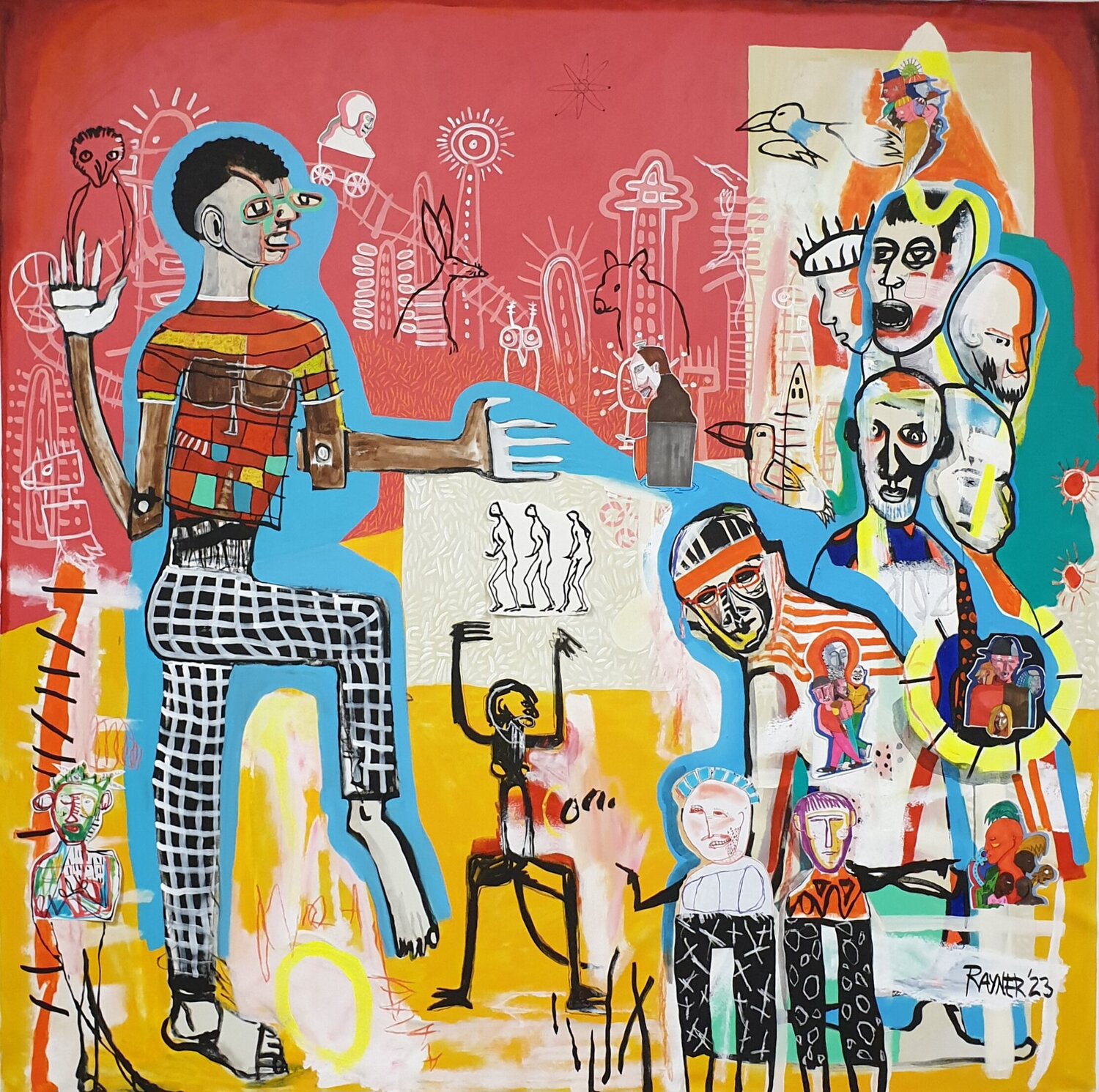 "Expansion" Marc Rayner Original painting for sale