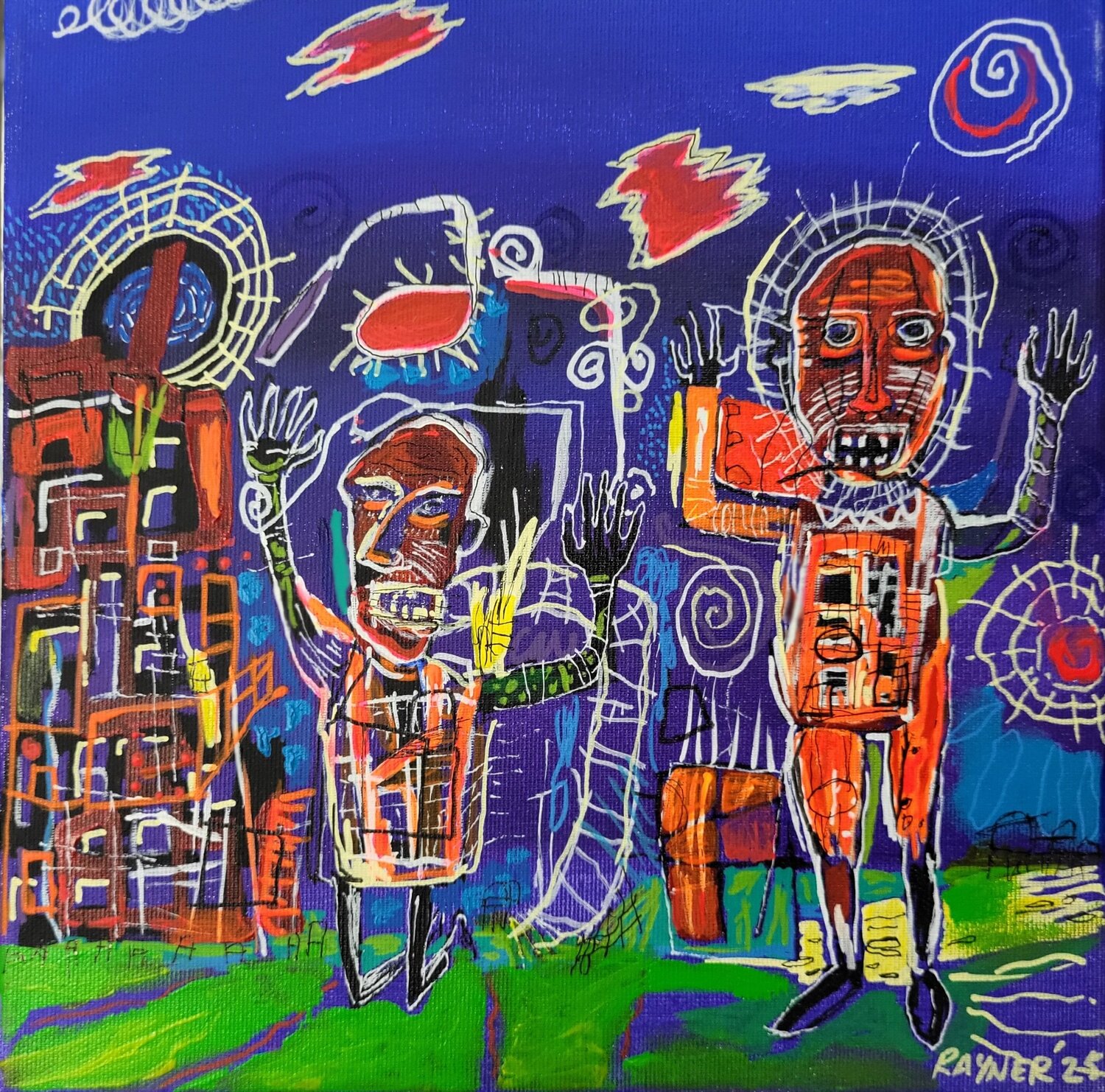 The singularity Marc Rayner Original painting for sale