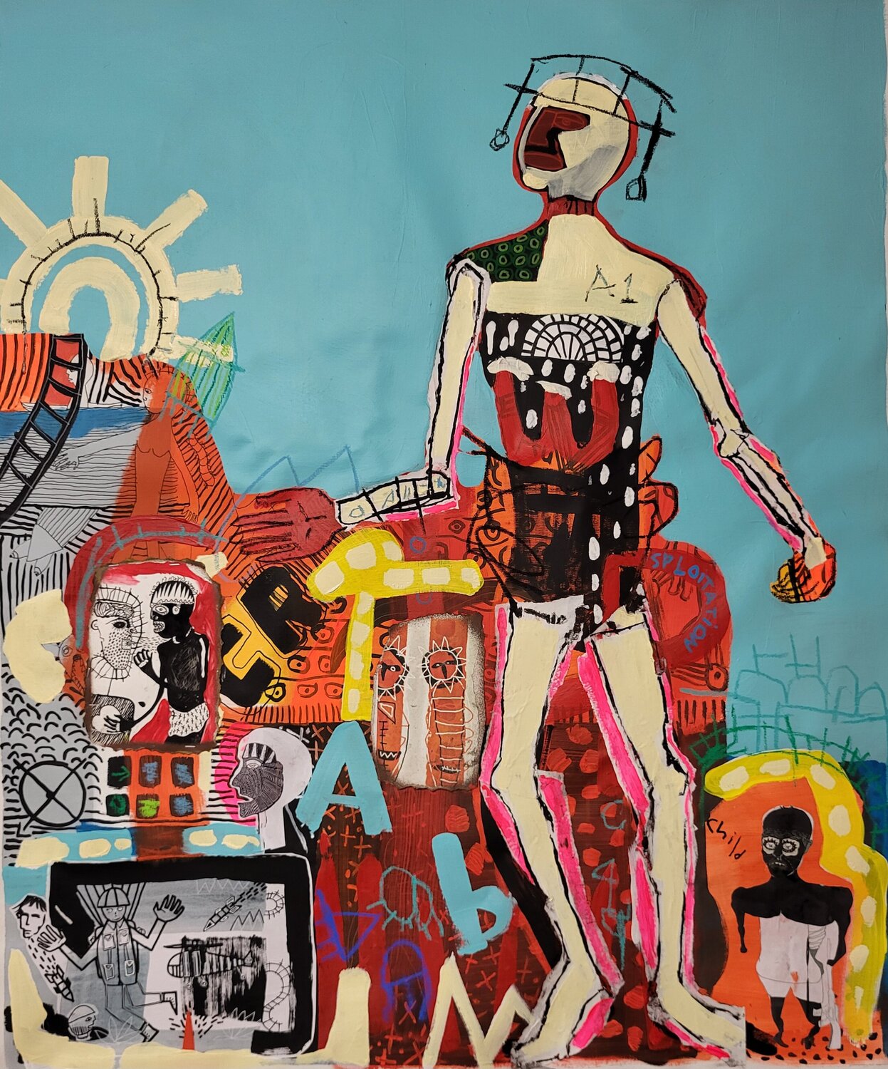 Sploitation Marc Rayner Original painting for sale