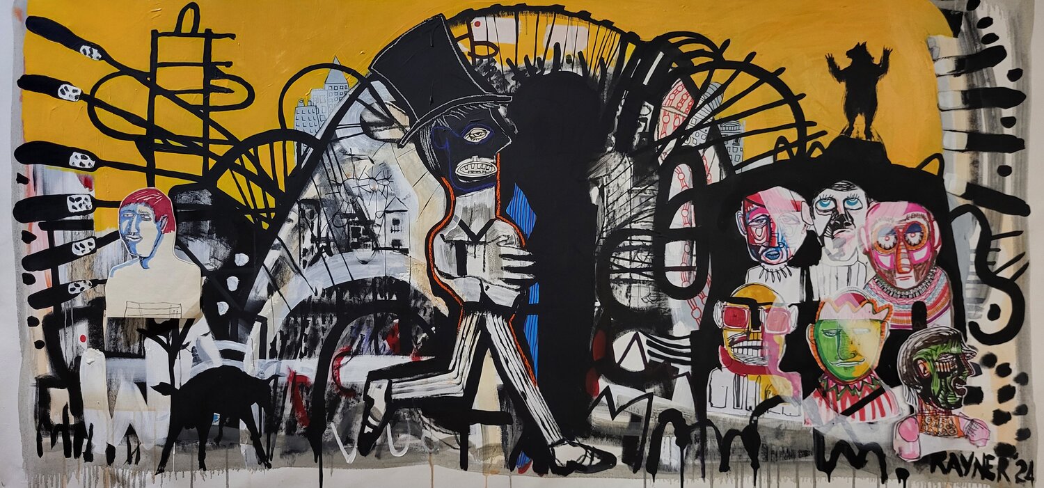 The Lords of Manhattan Marc Rayner Original painting for sale