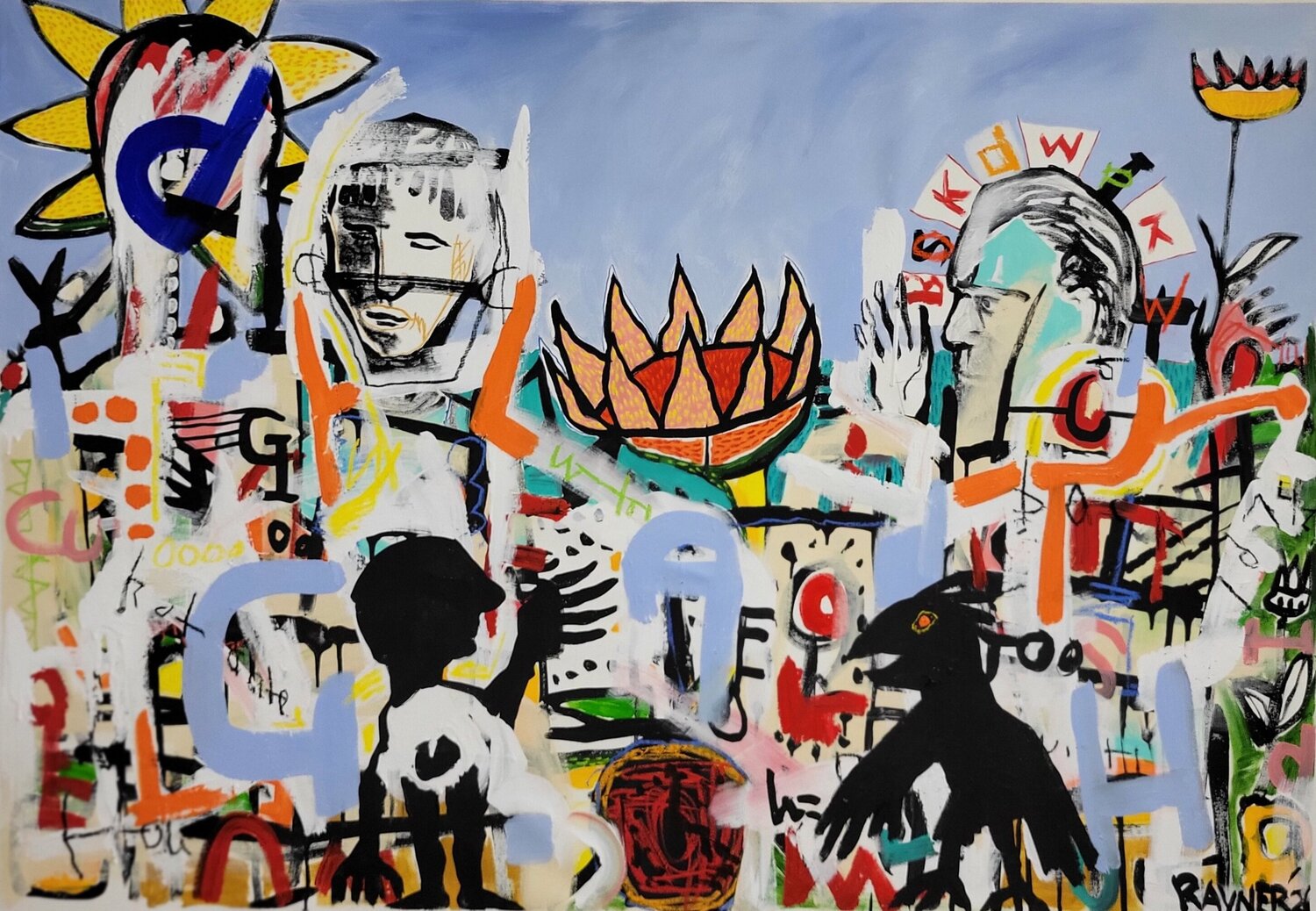 Life finds a way Marc Rayner Original painting for sale