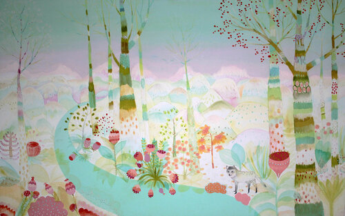 Lonely wolf by Sofia Battisti, Painting for Sale on Select