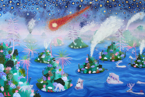 Esodo by Sofia Battisti, Painting for Sale on Select