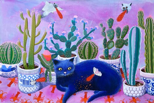 I Met God She’s Black by Sofia Battisti, Painting for Sale on Select