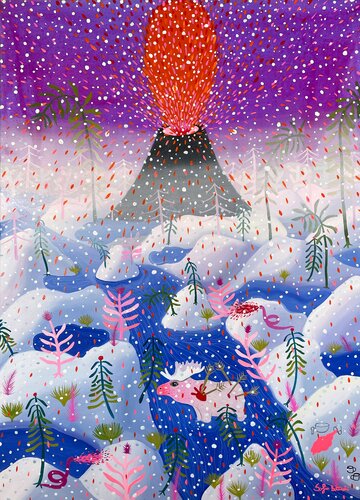 Energy shards by Sofia Battisti, Painting for Sale on Select