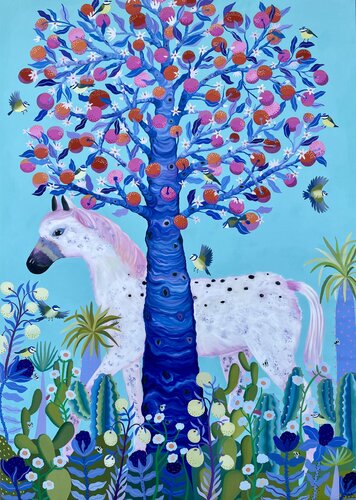 L’albero della cuccagna by Sofia Battisti, Painting for Sale on Select