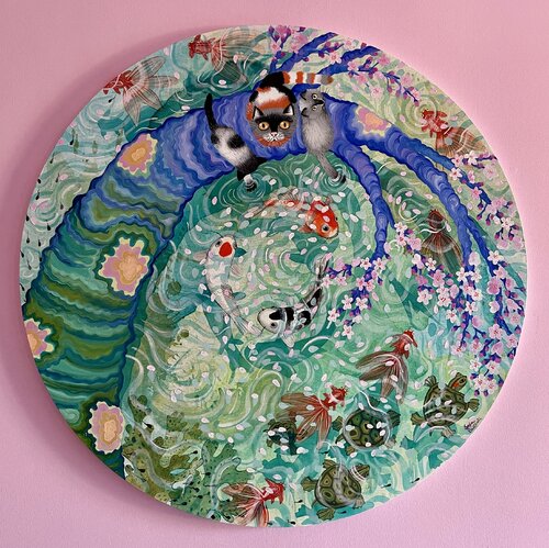 Crab Apple Tree by Sofia Battisti, Painting for Sale on Select