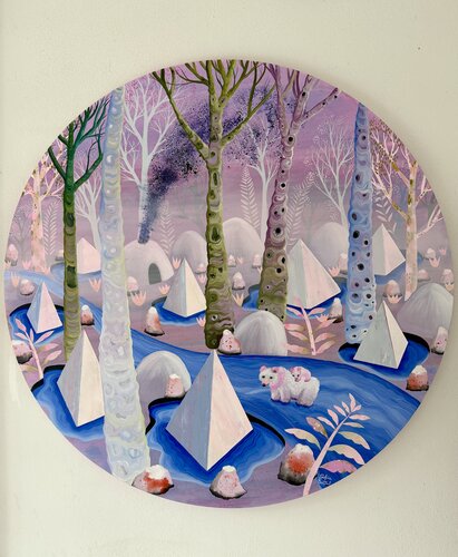 Warm Ice by Sofia Battisti, Painting for Sale on Select