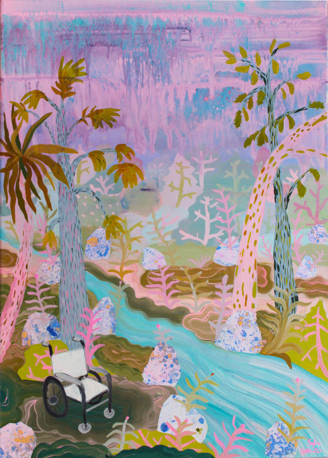 So tired Sofia Battisti Original painting for sale